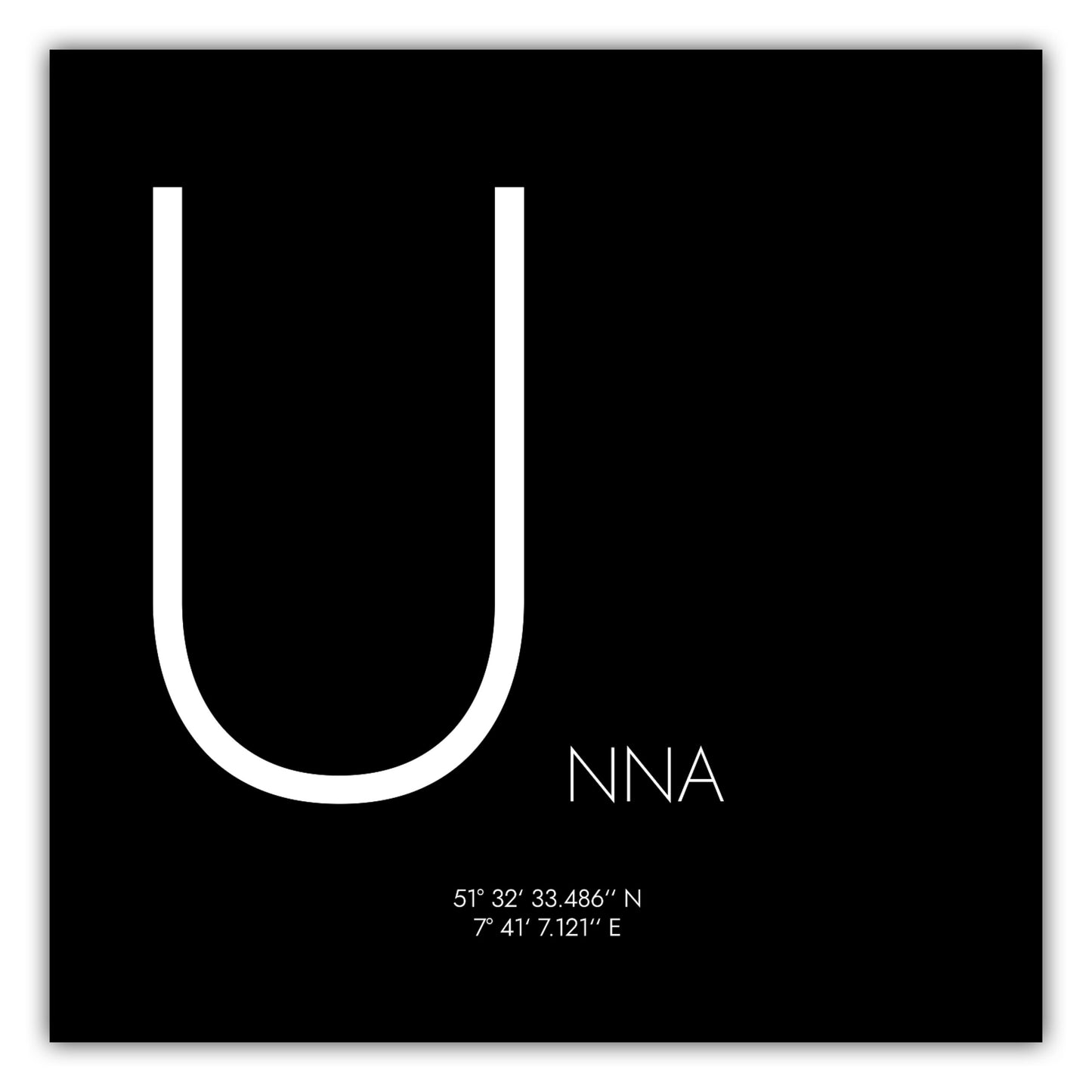 Poster Unna Koordinaten #4