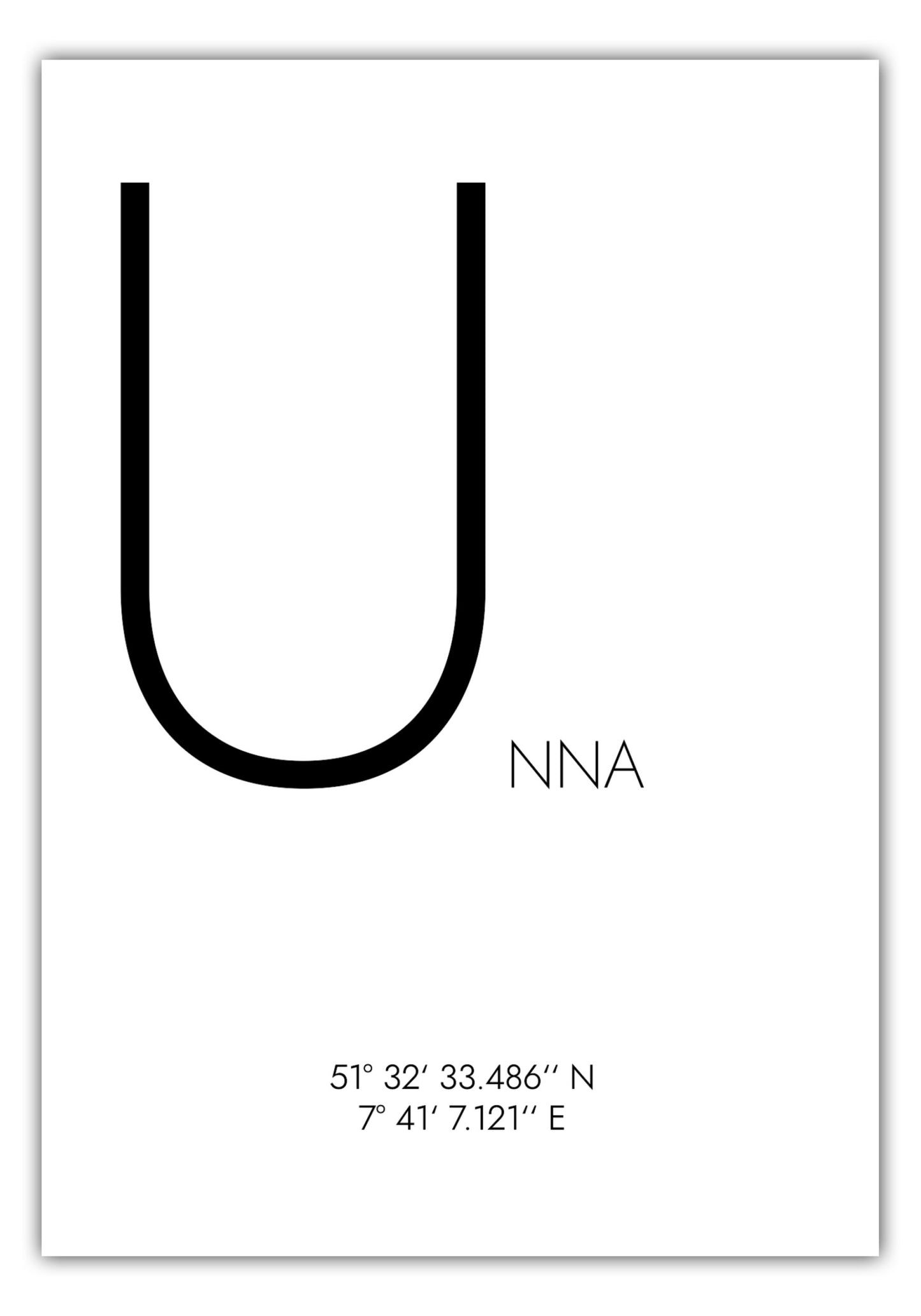 Poster Unna Koordinaten #4