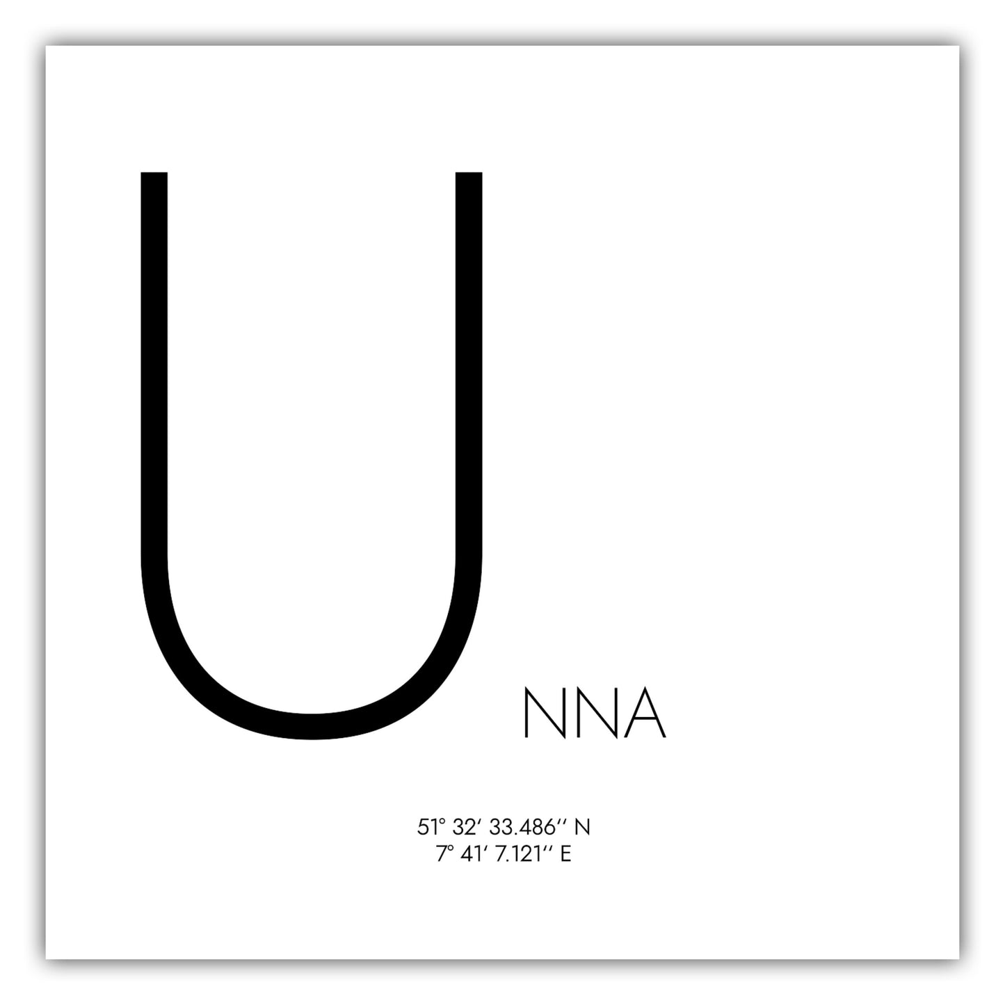 Poster Unna Koordinaten #4