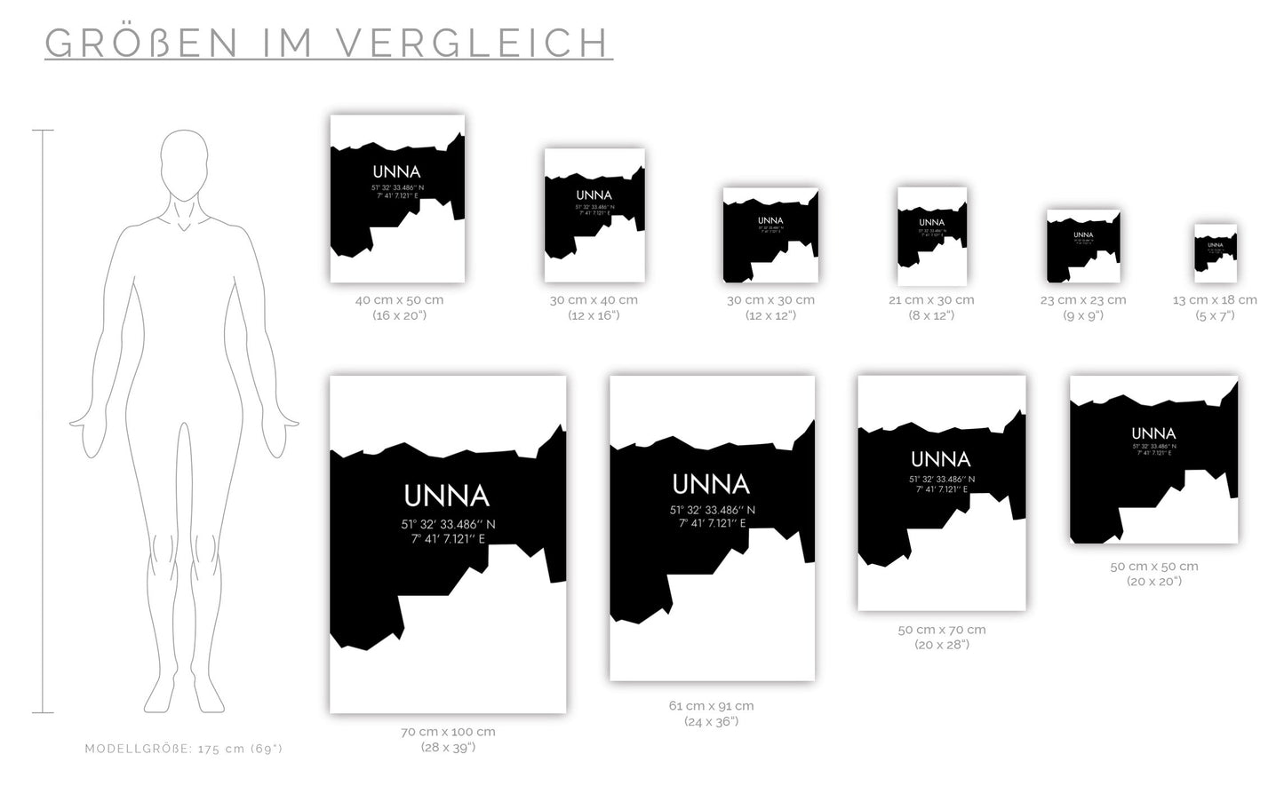Poster Unna Koordinaten #5