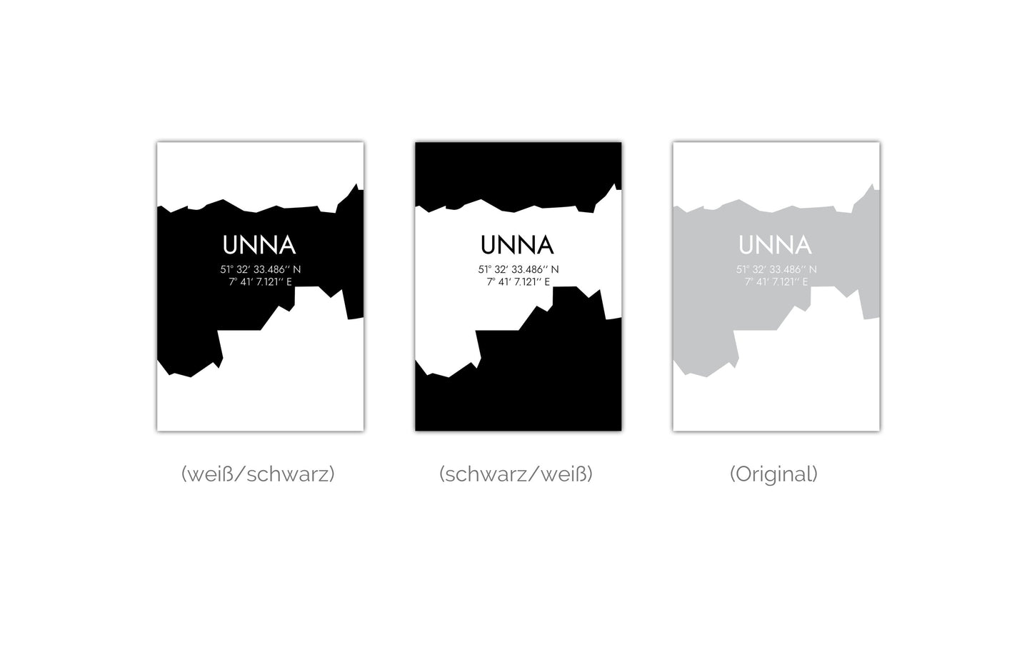 Poster Unna Koordinaten #5