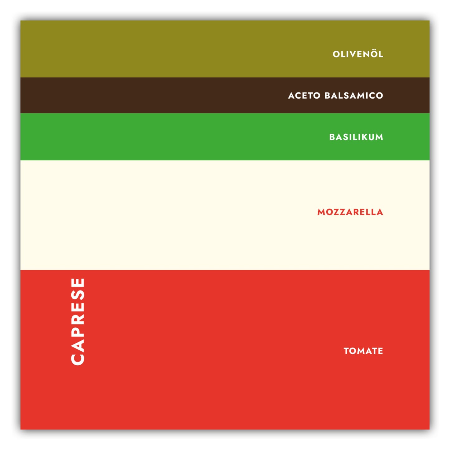 Poster Vorspeise - Caprese