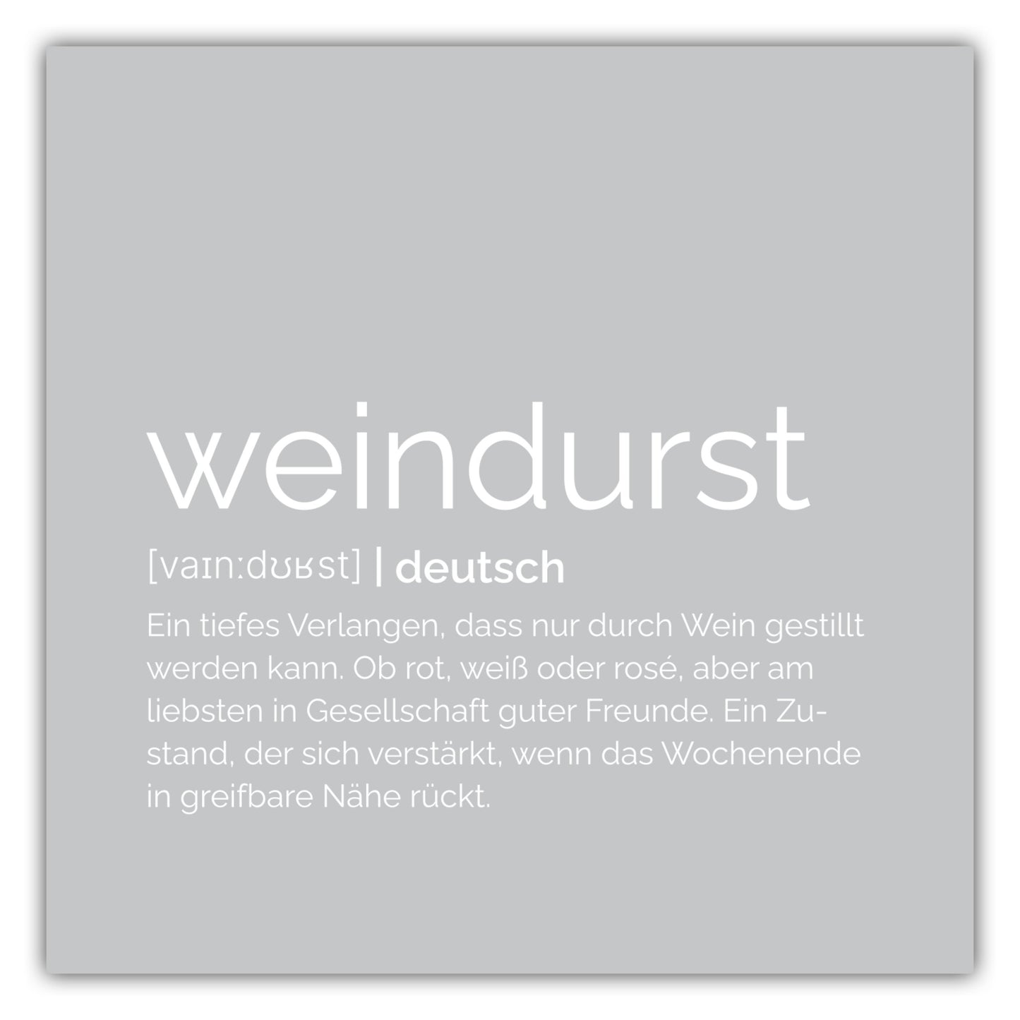 Poster Weindurst - Definition