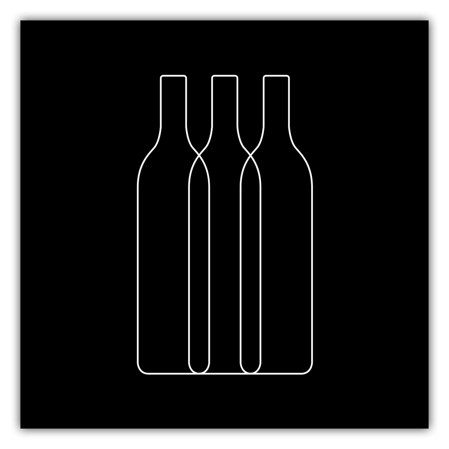 Poster Weinflaschen