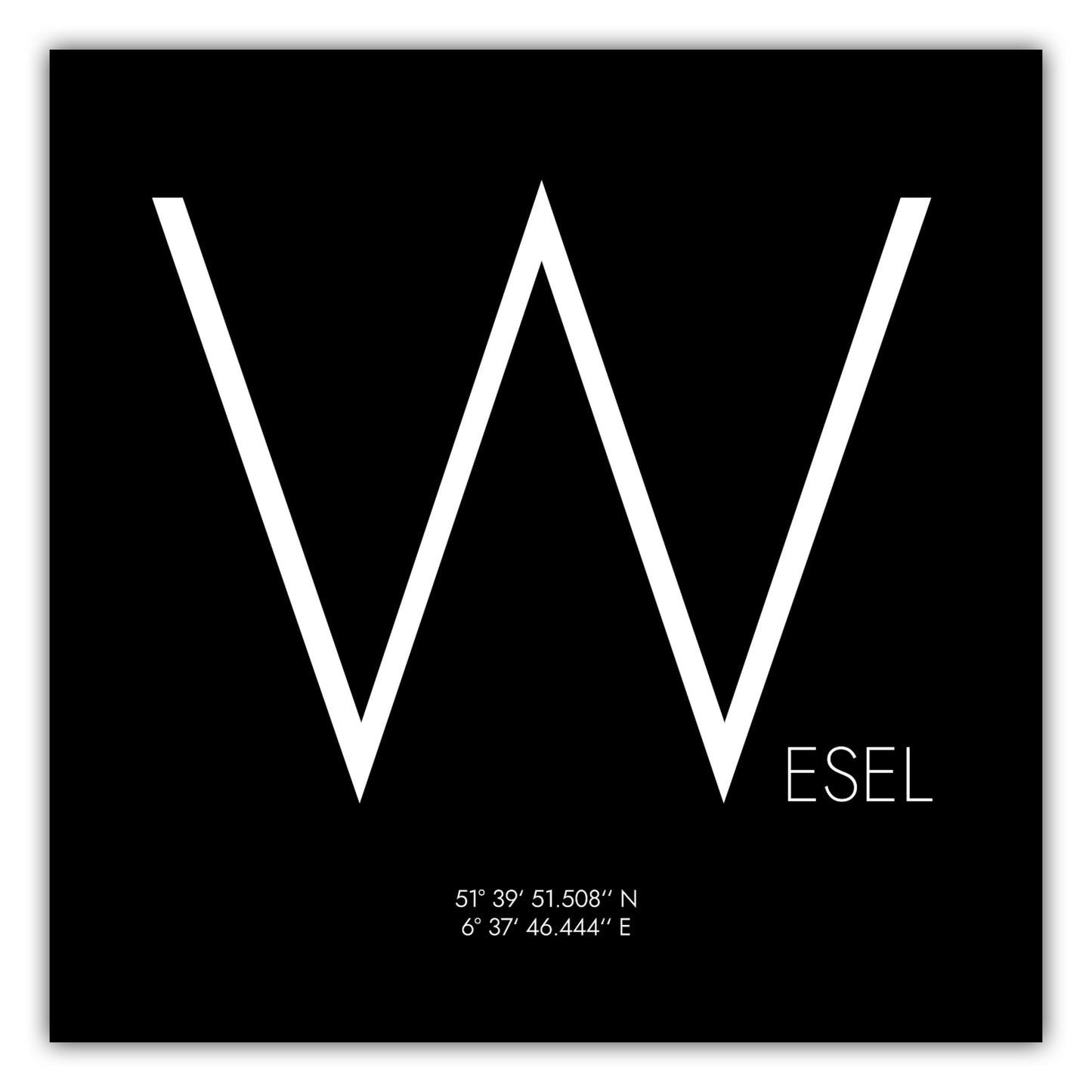 Poster Wesel Koordinaten #4