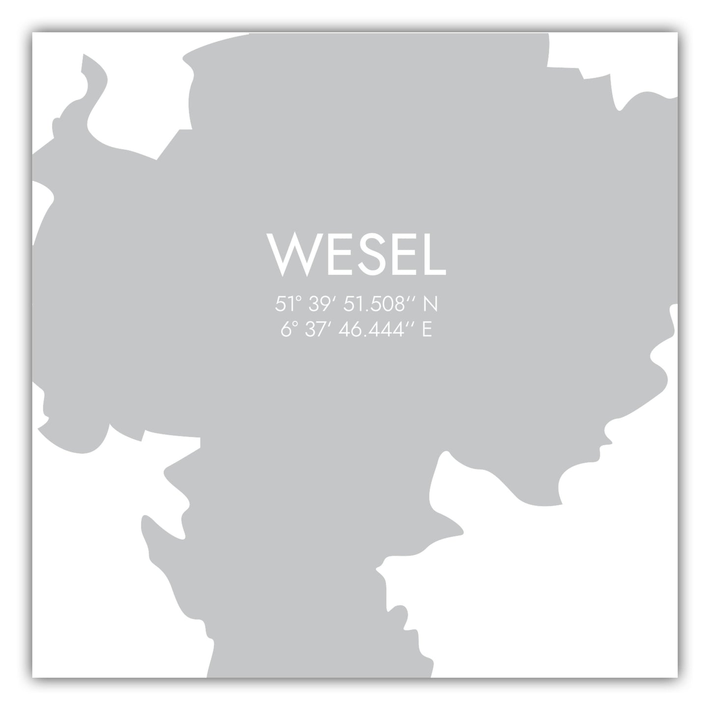 Poster Wesel Koordinaten #5