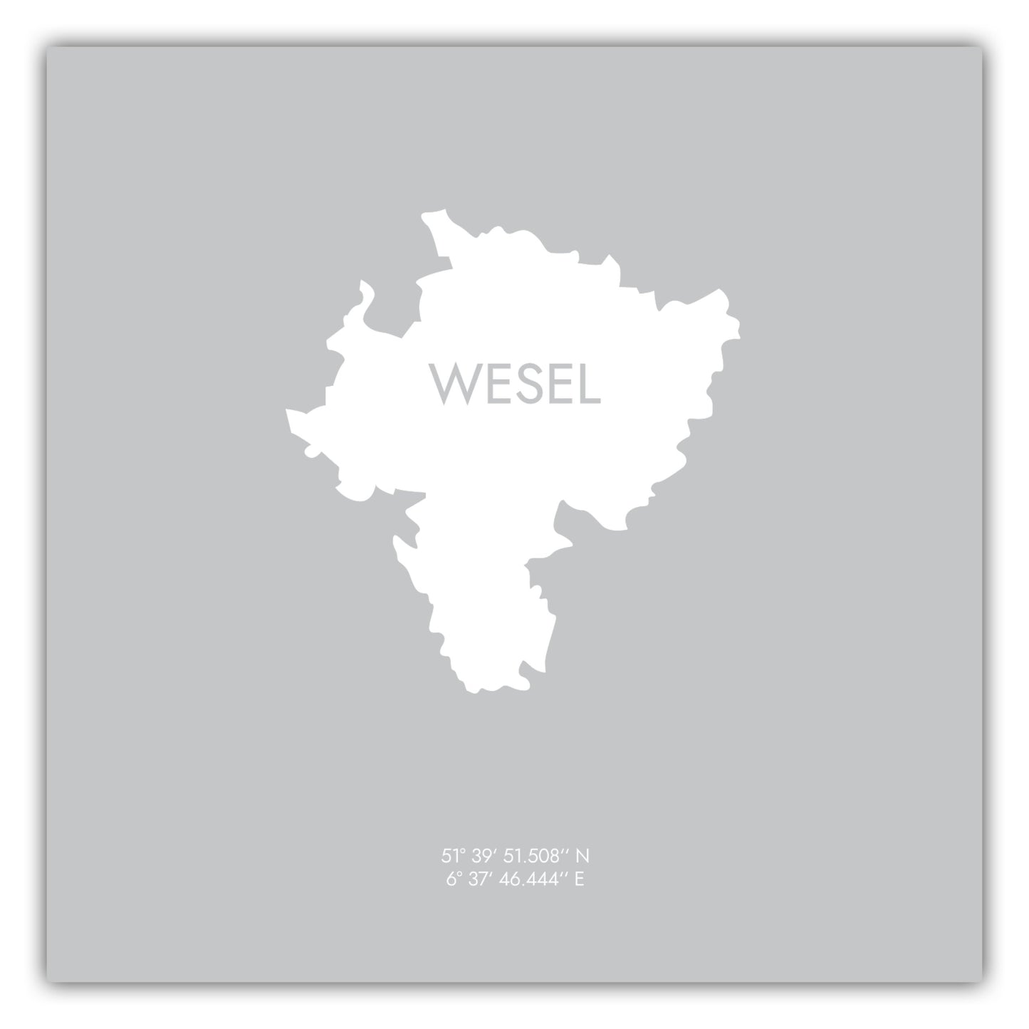 Poster Wesel Koordinaten #6