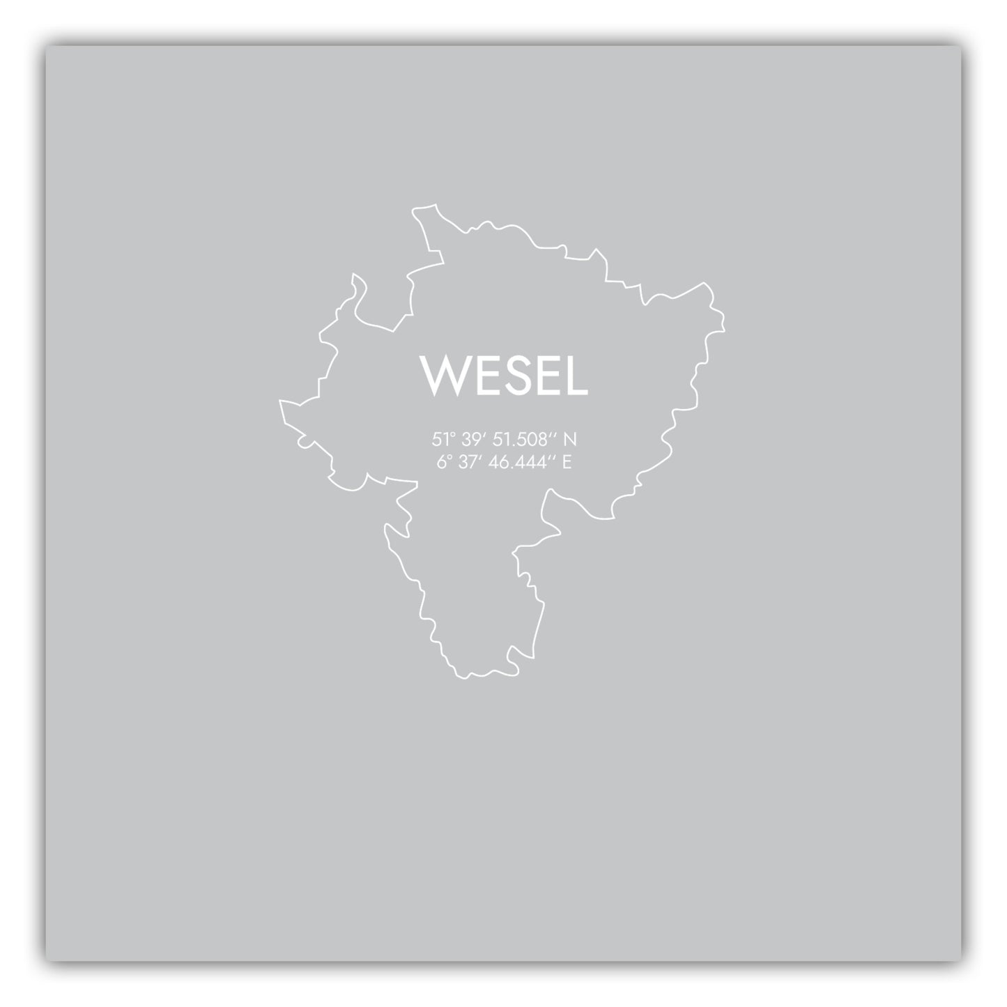 Poster Wesel Koordinaten #7