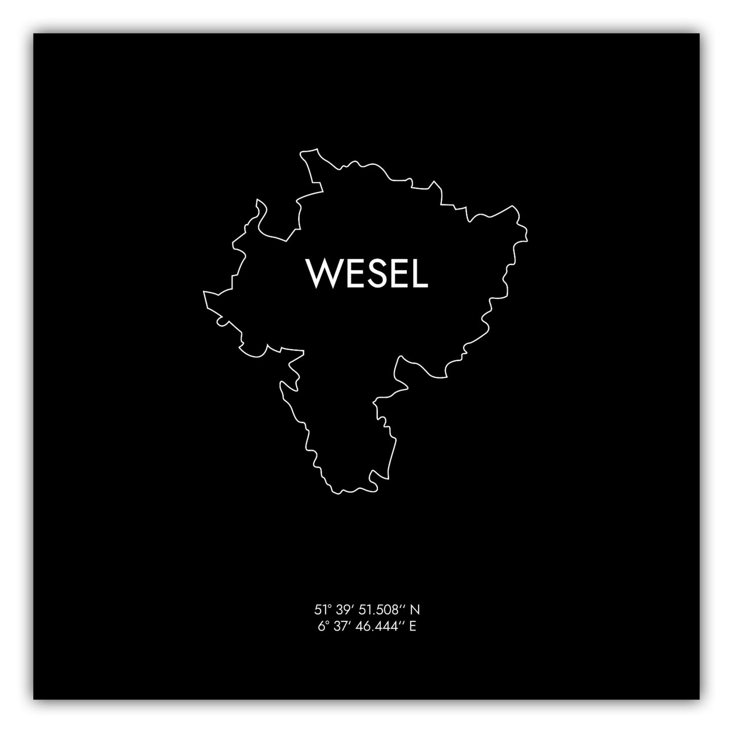 Poster Wesel Koordinaten #8