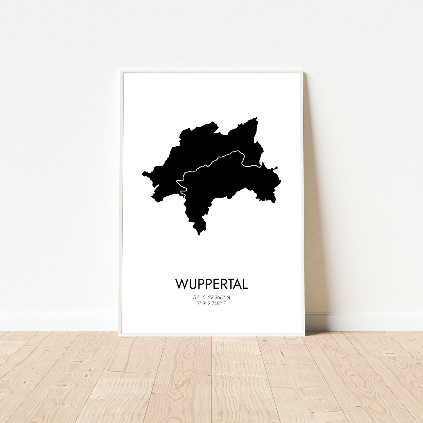 Poster Wuppertal Koordinaten #3