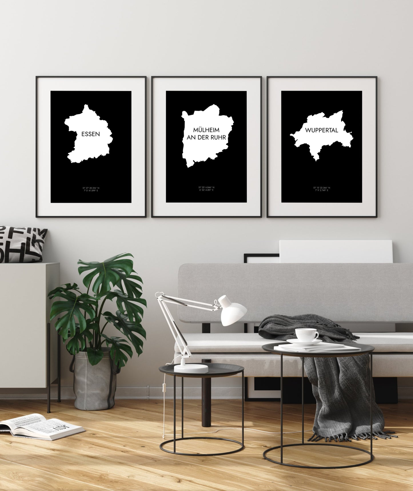 Poster Wuppertal Koordinaten #6