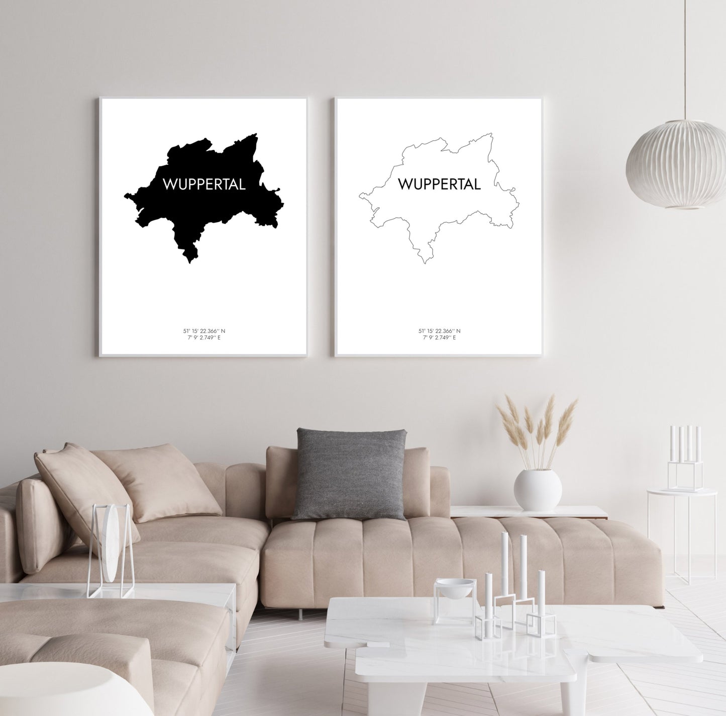 Poster Wuppertal Koordinaten #6
