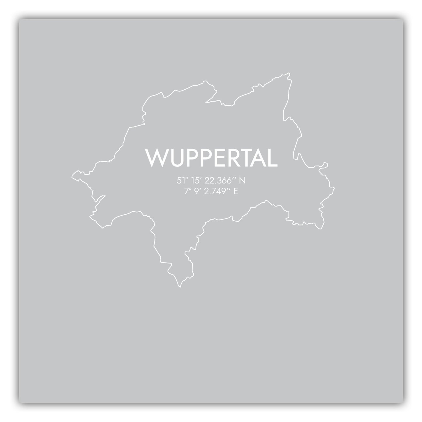 Poster Wuppertal Koordinaten #7