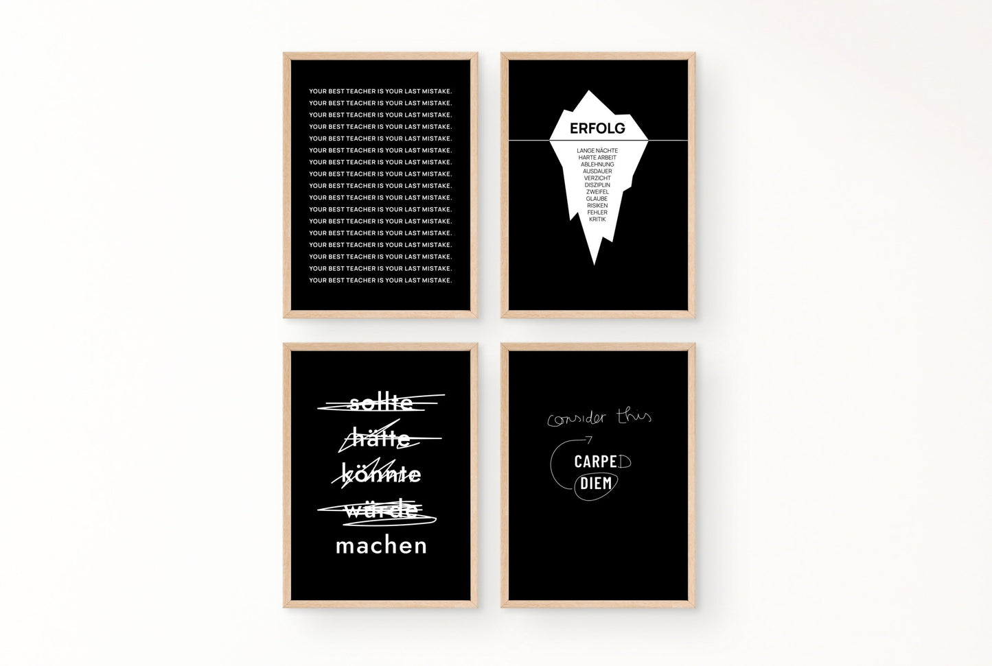 Poster Your best teacher is your last mistake #1
