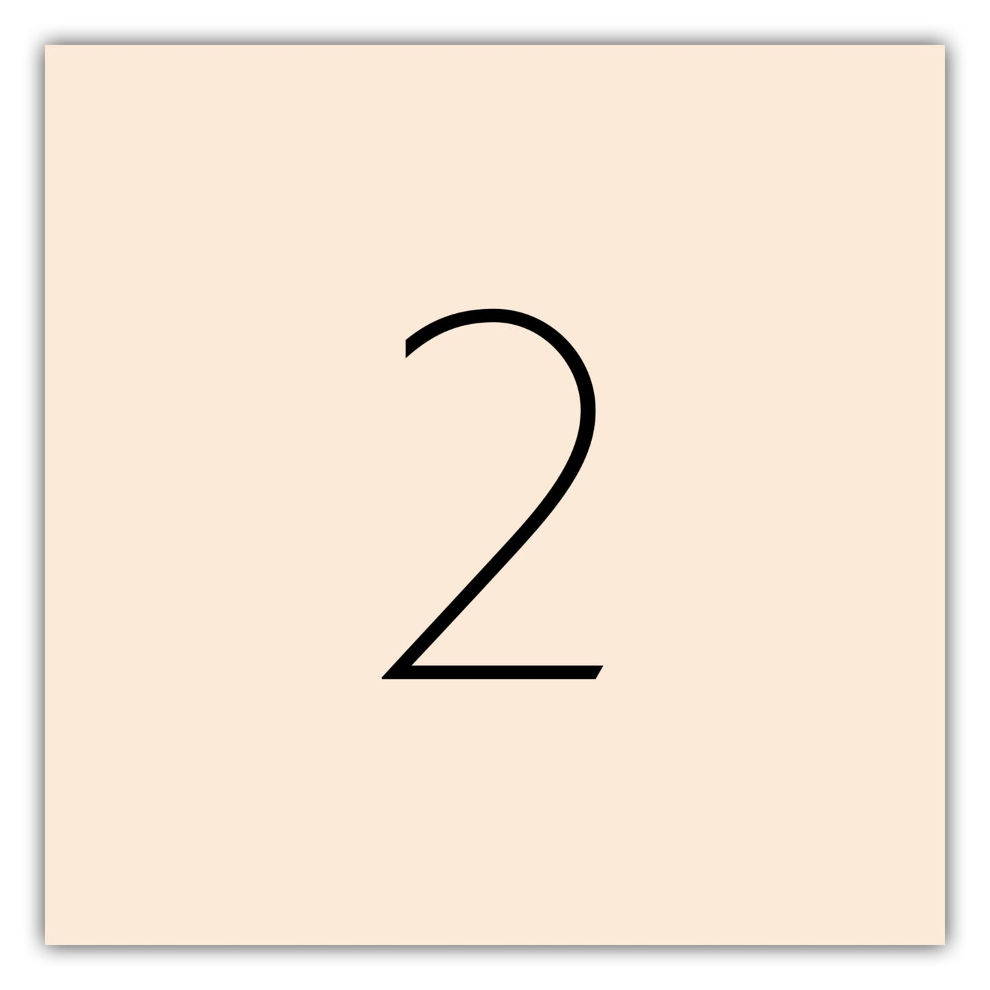 Poster Ziffer 2 - Sans Serif
