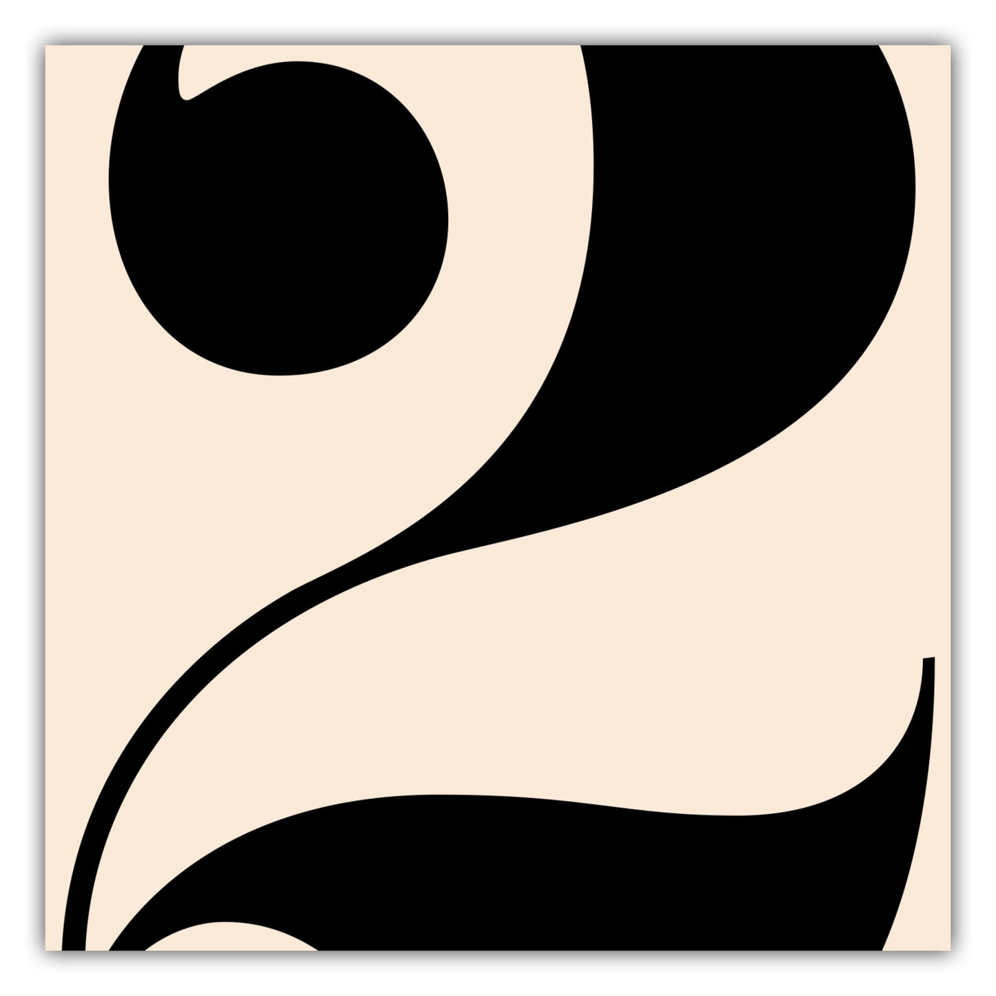 Poster Ziffer 2 - Serif