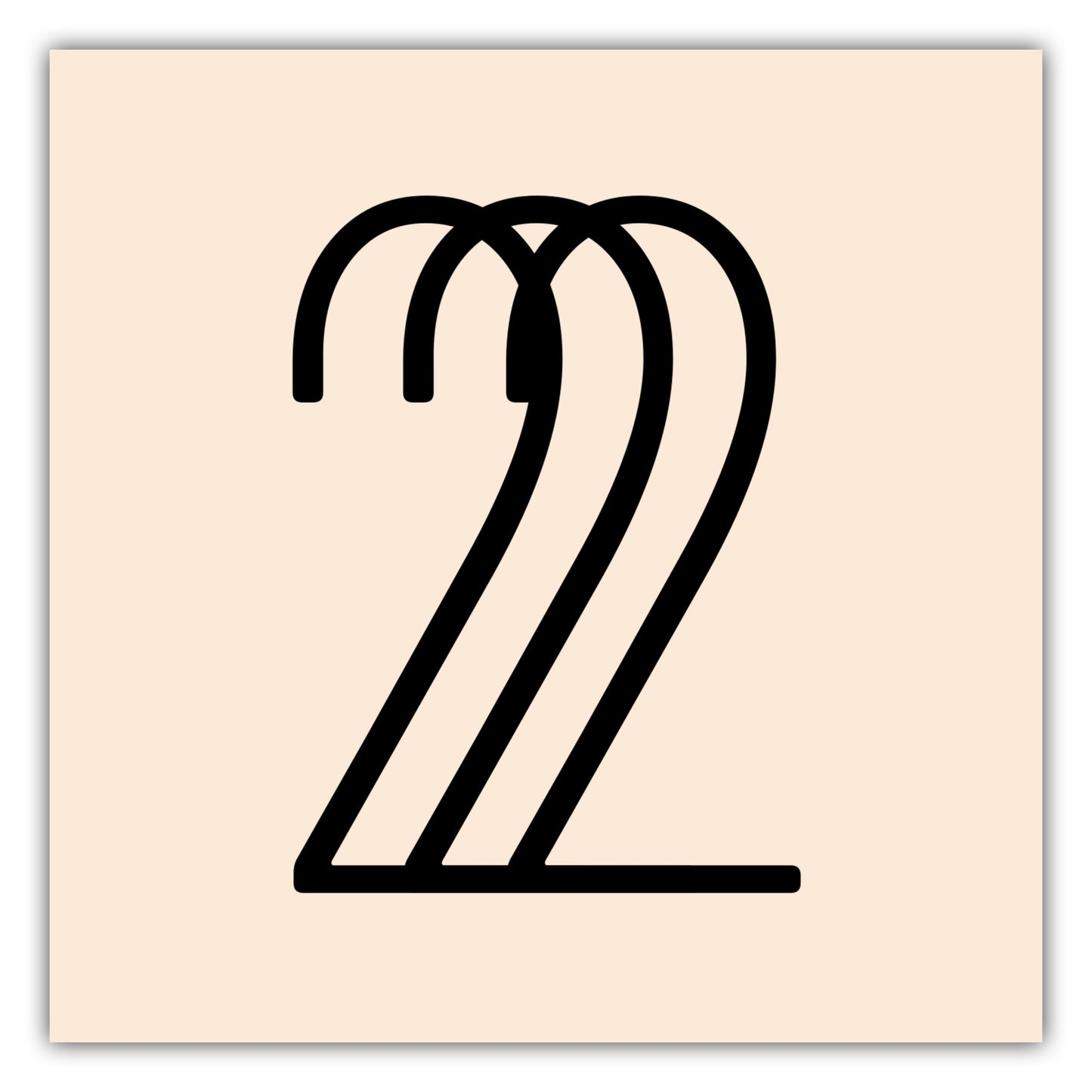 Poster Ziffer 2 - Triple