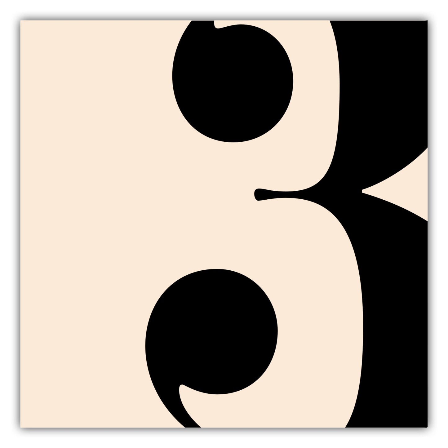 Poster Ziffer 3 - Serif