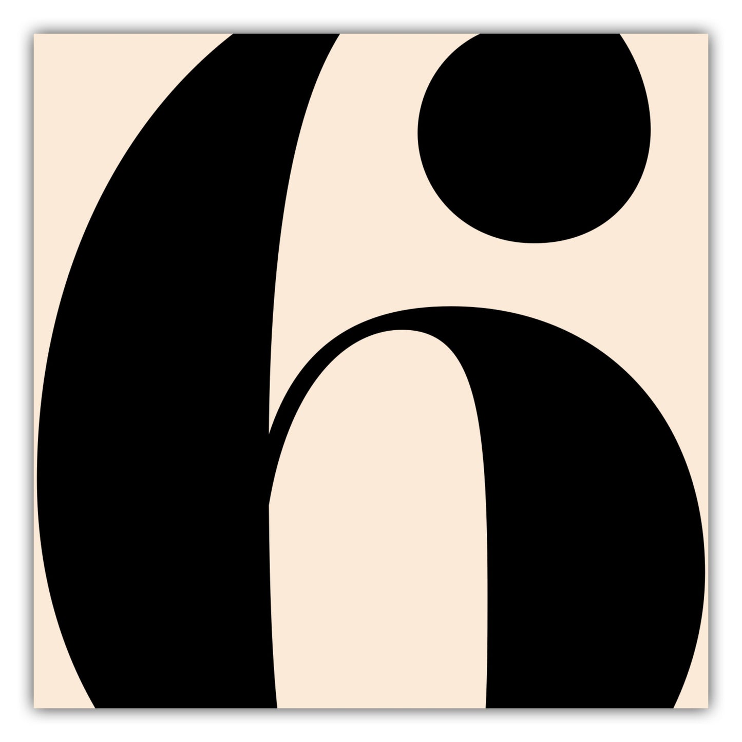 Poster Ziffer 6 - Serif