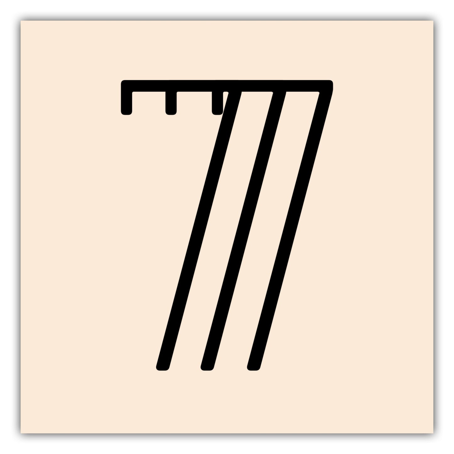 Poster Ziffer 7 - Triple