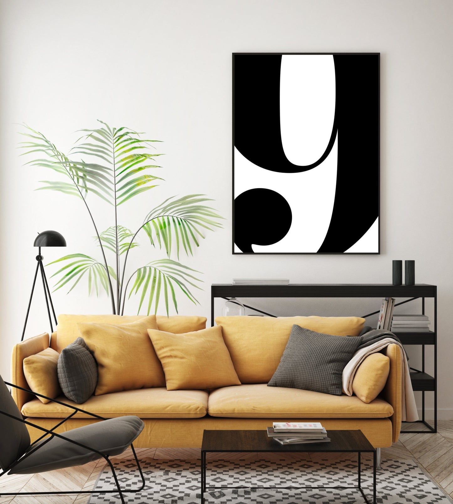 Poster Ziffer 9 - Serif