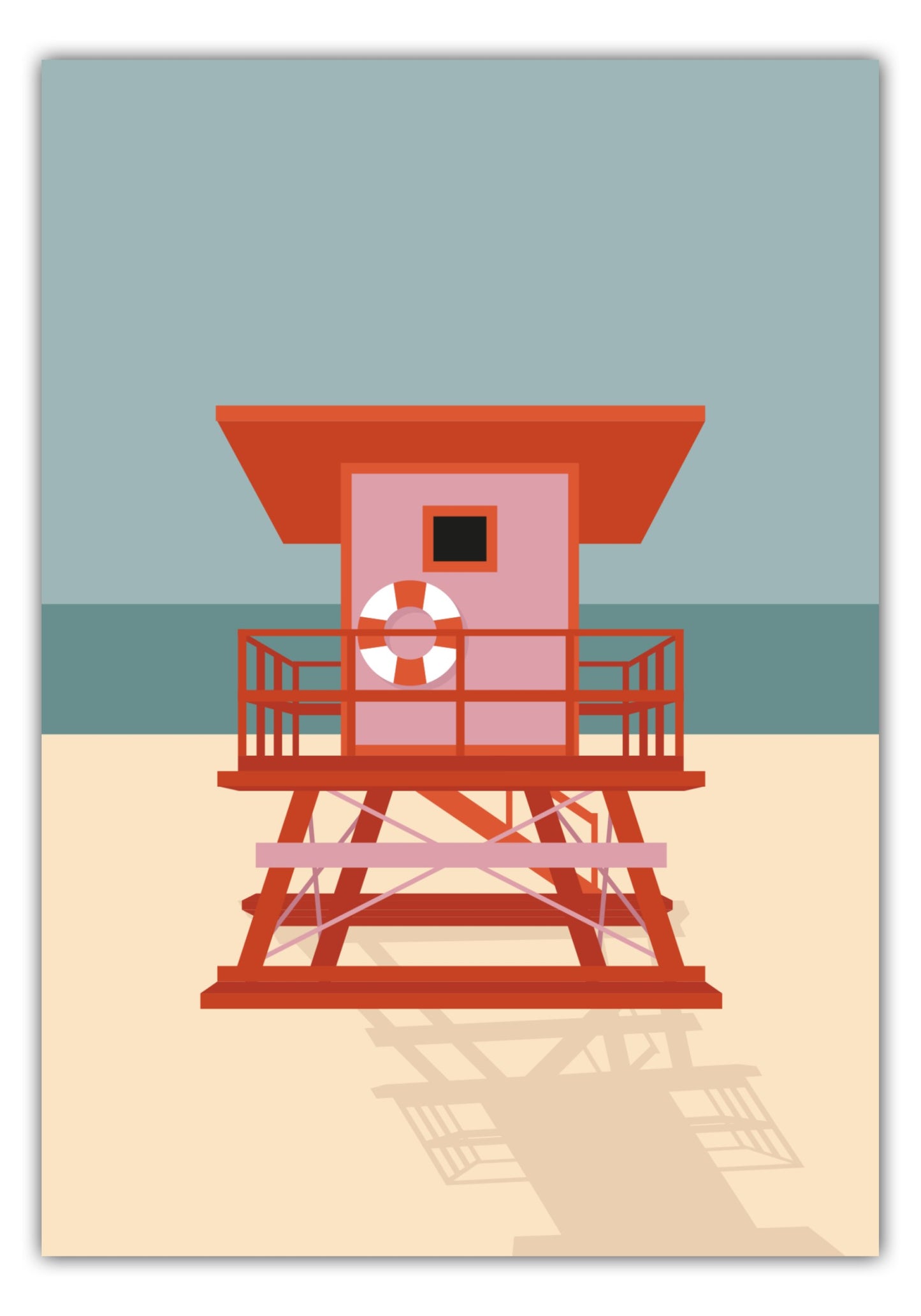 Poster Lifeguard House - Road Trip Collection