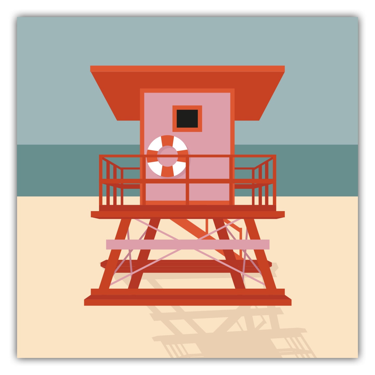 Poster Lifeguard House - Road Trip Collection