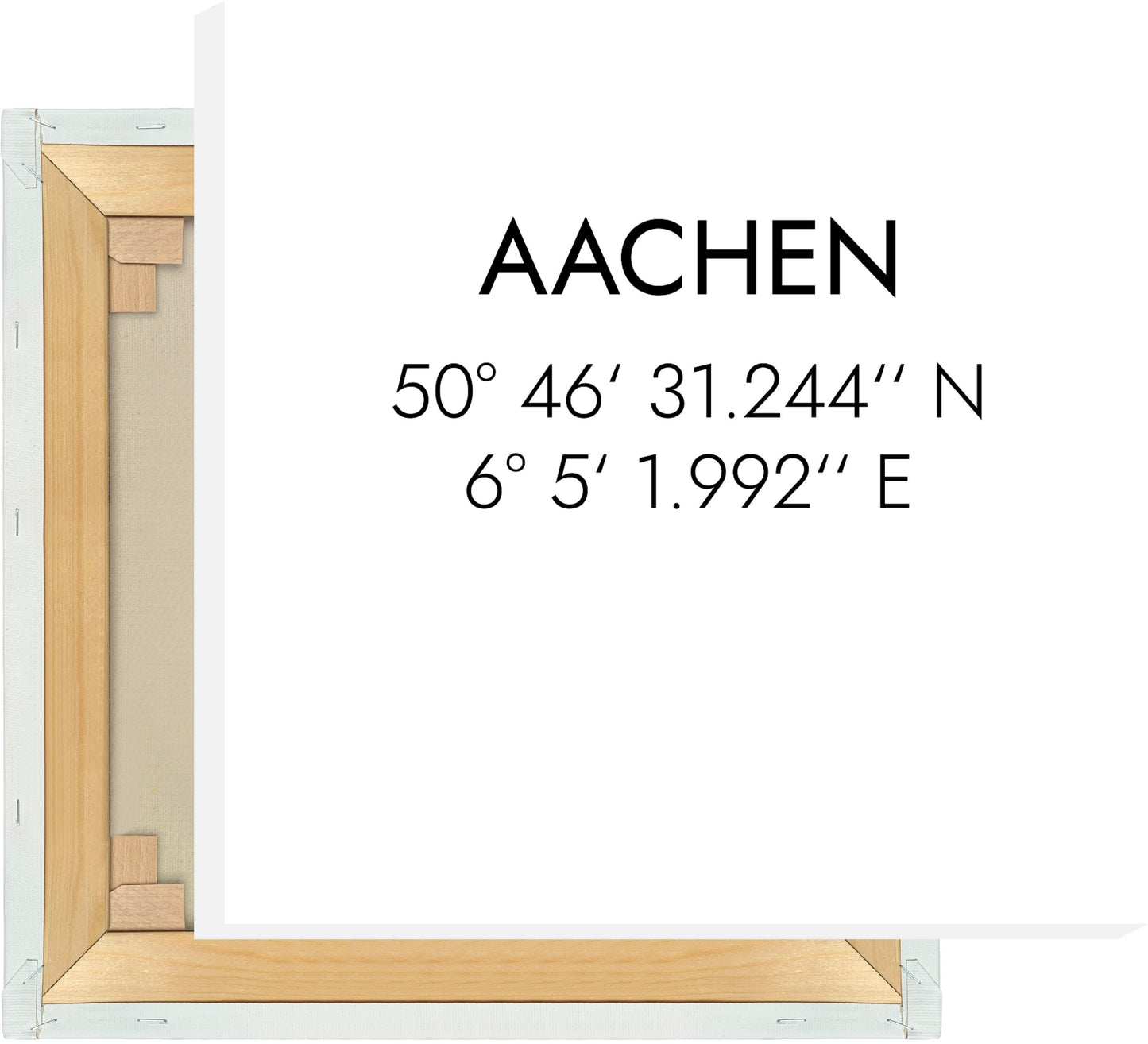 Leinwand Aachen Koordinaten #1