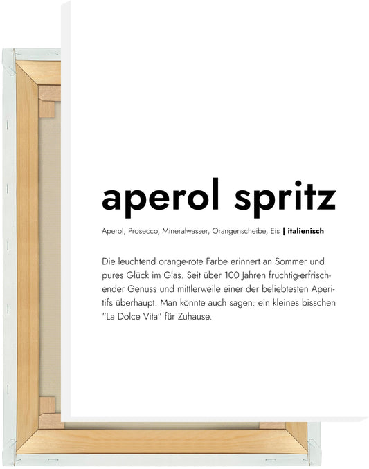 Leinwand Aperol Spritz - Definition