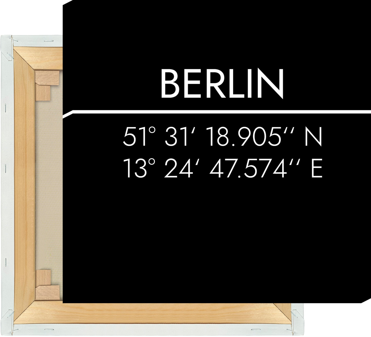 Leinwand Berlin Koordinaten #2