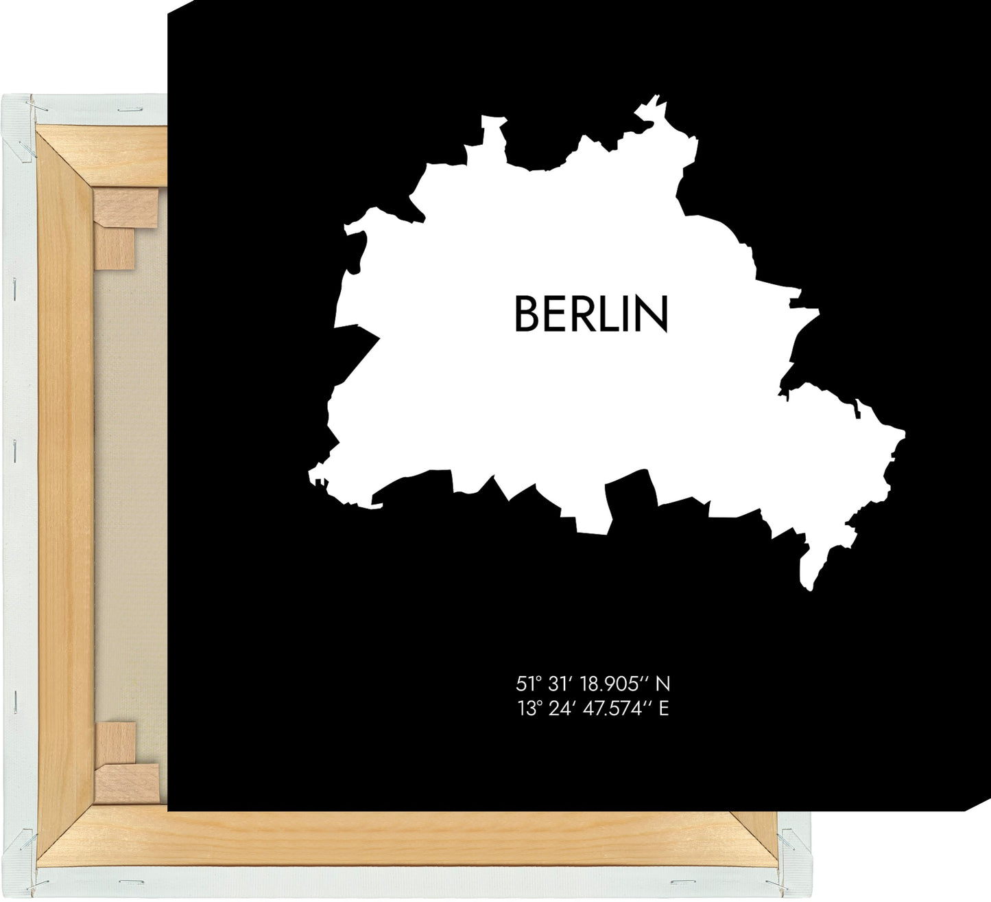 Leinwand Berlin Koordinaten #6