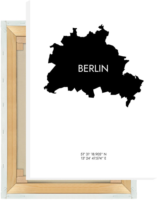 Leinwand Berlin Koordinaten #6