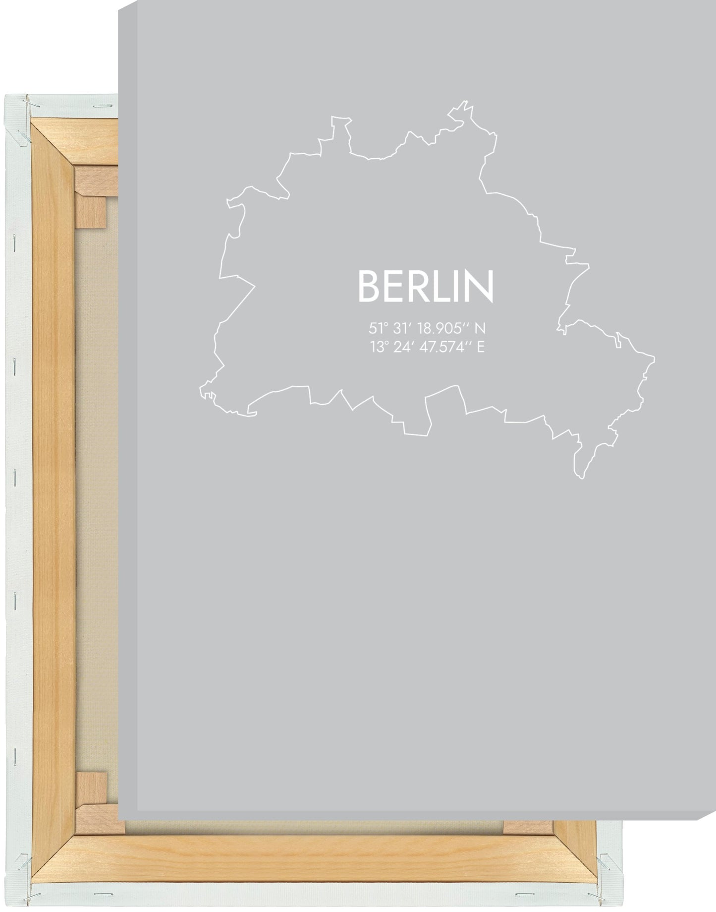 Leinwand Berlin Koordinaten #7