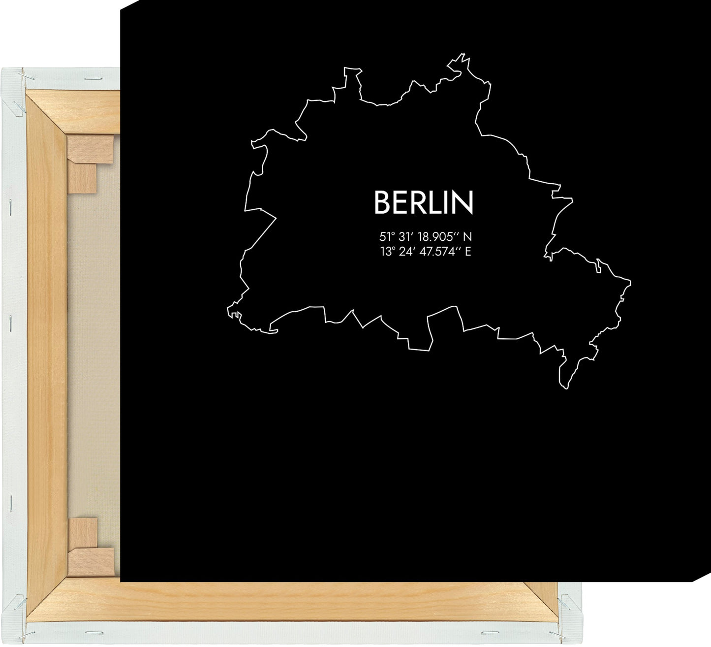 Leinwand Berlin Koordinaten #7