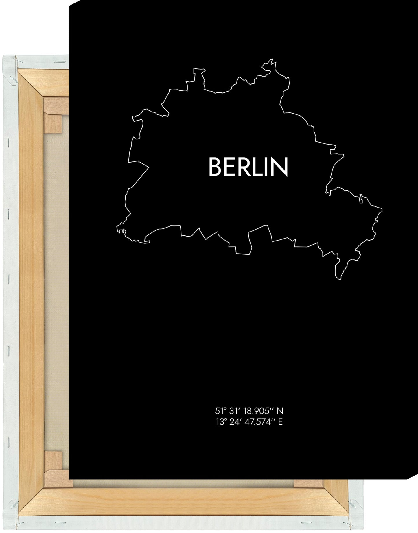 Leinwand Berlin Koordinaten #8