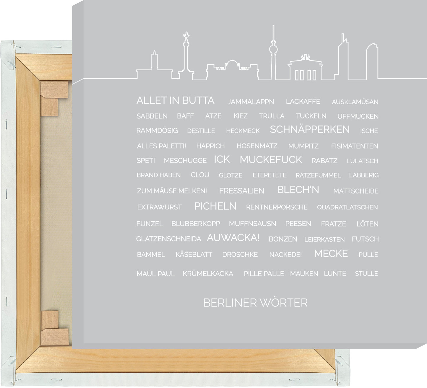 Leinwand Berliner Wörter #1