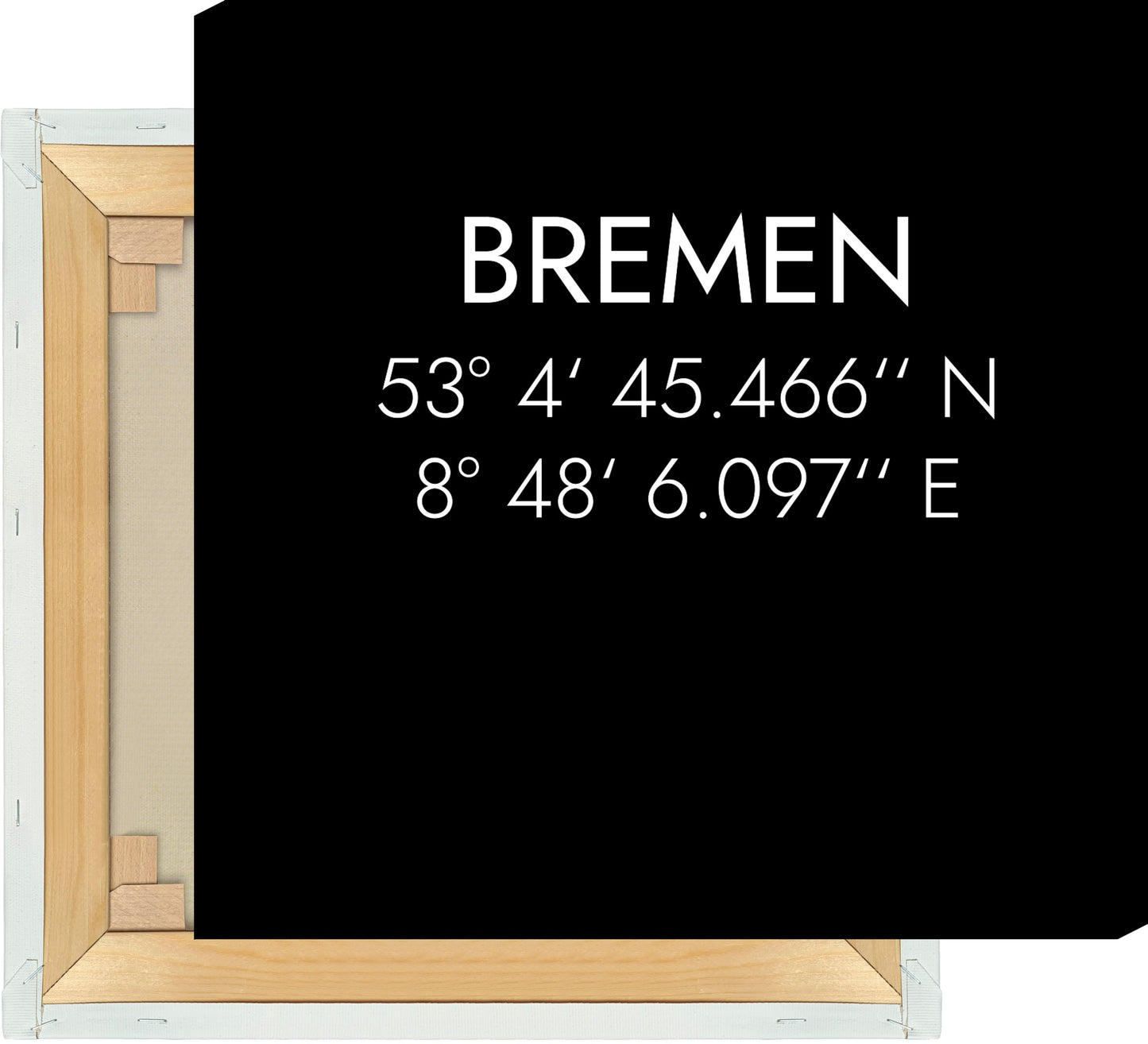 Leinwand Bremen Koordinaten #1