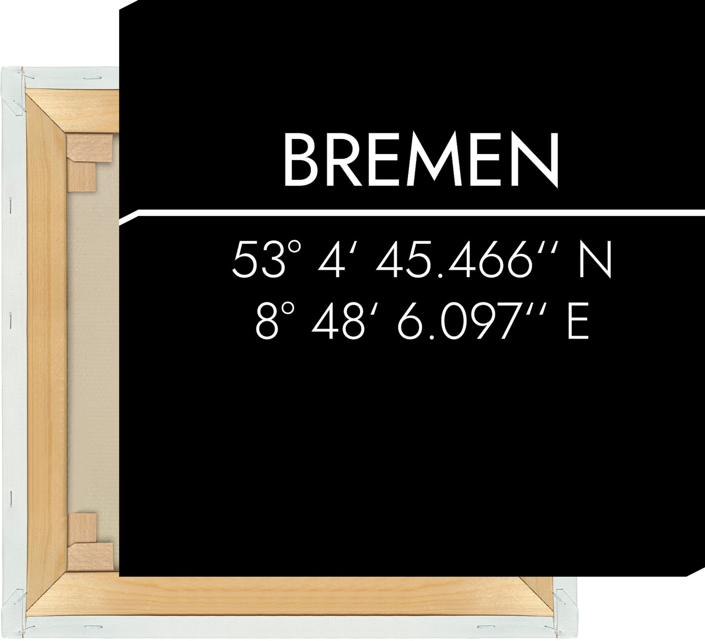 Leinwand Bremen Koordinaten #2