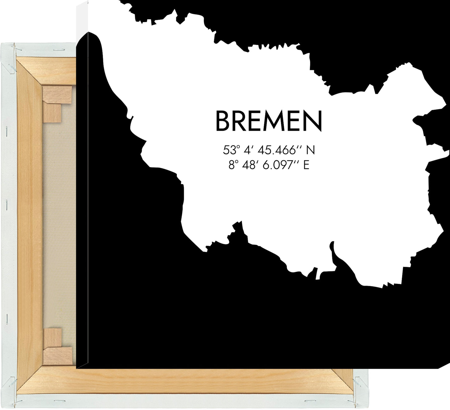 Leinwand Bremen Koordinaten #5