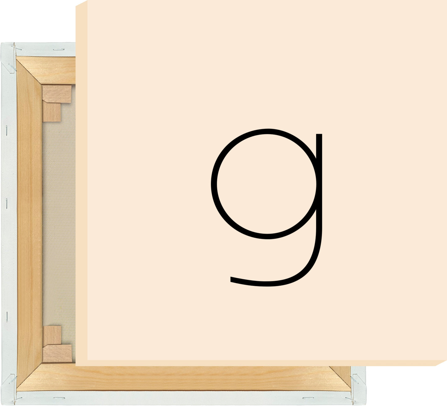 Leinwand Buchstabe G - Sans Serif