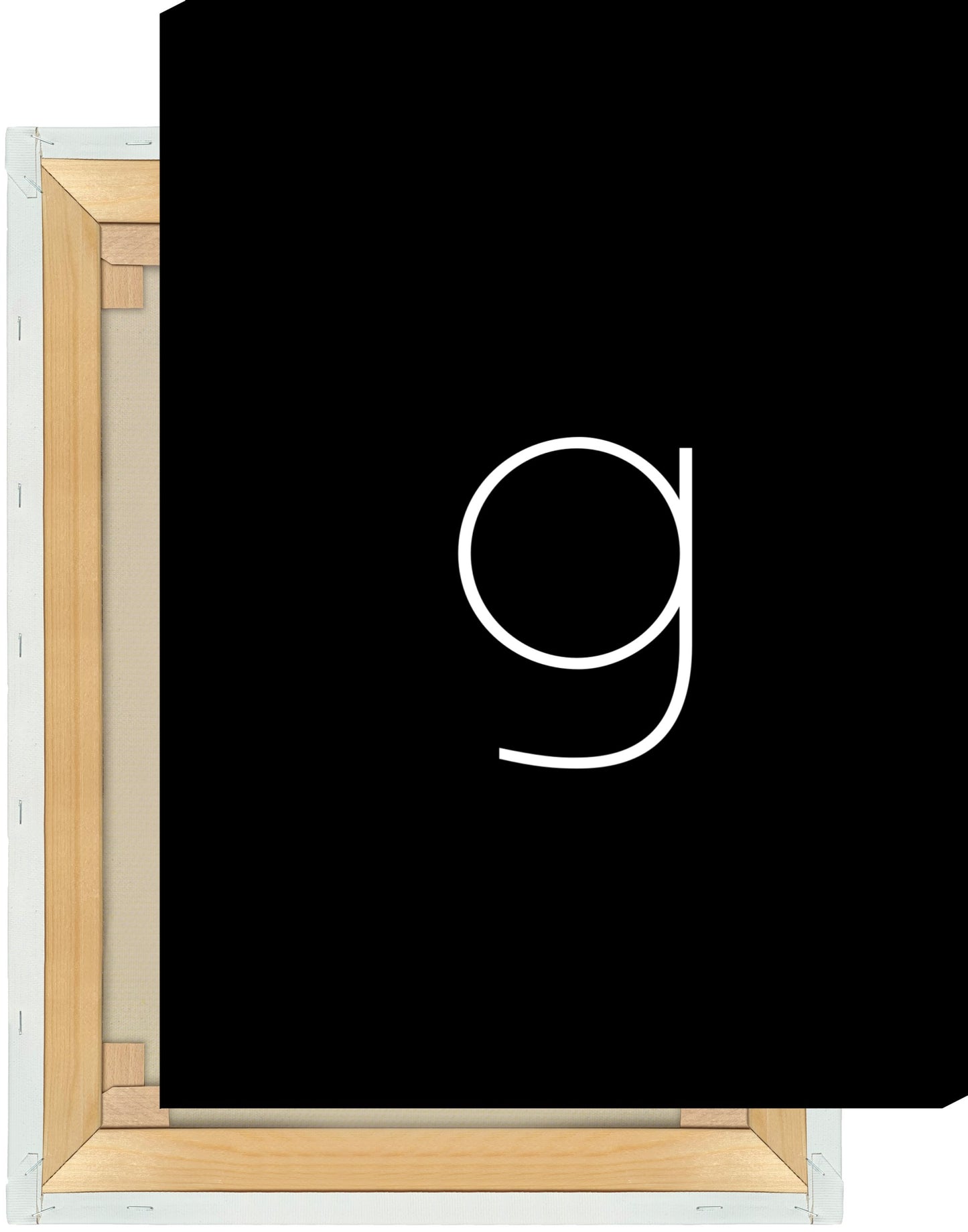 Leinwand Buchstabe G - Sans Serif