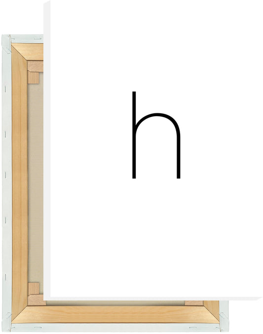 Leinwand Buchstabe H - Sans Serif
