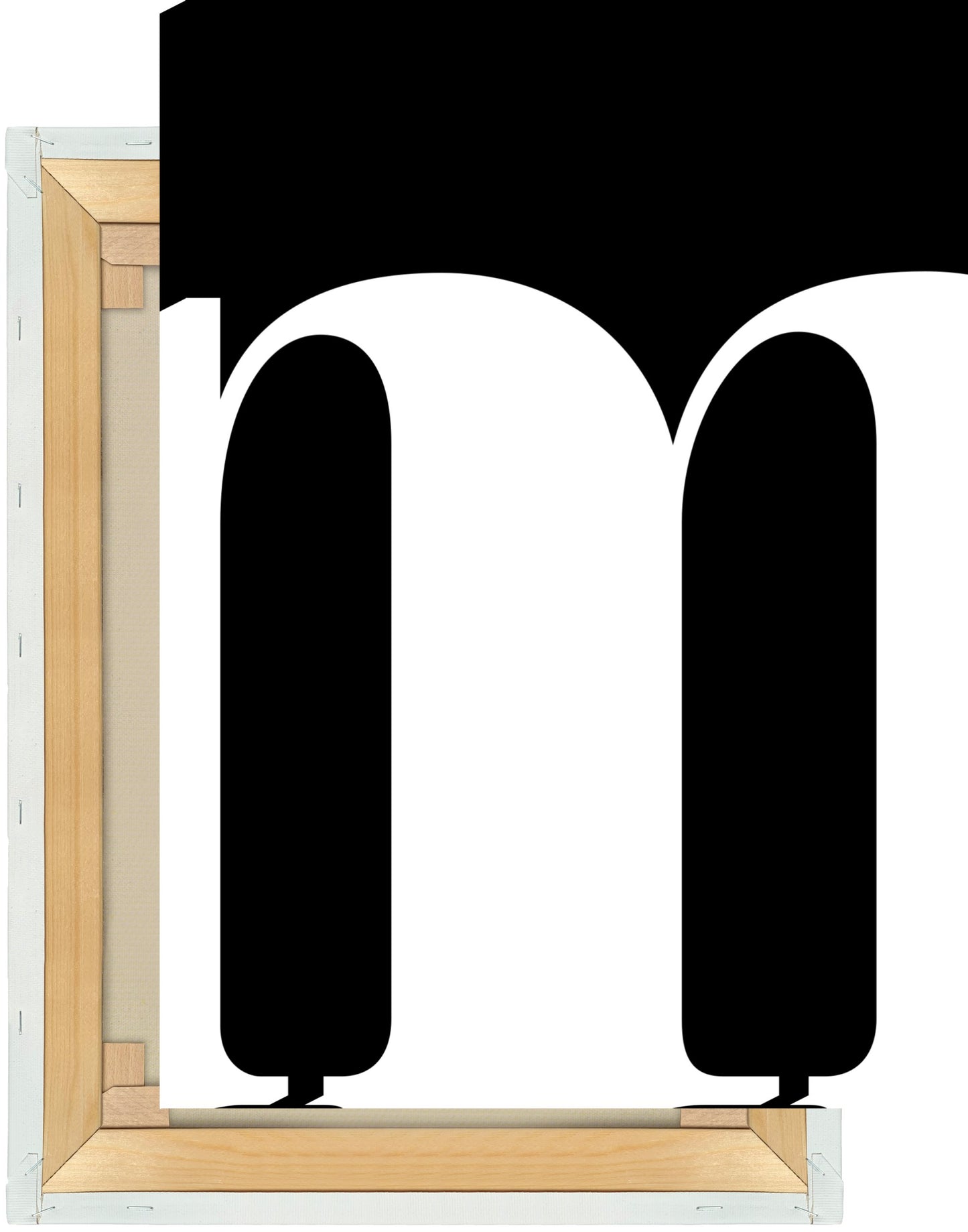 Leinwand Buchstabe M - Serif