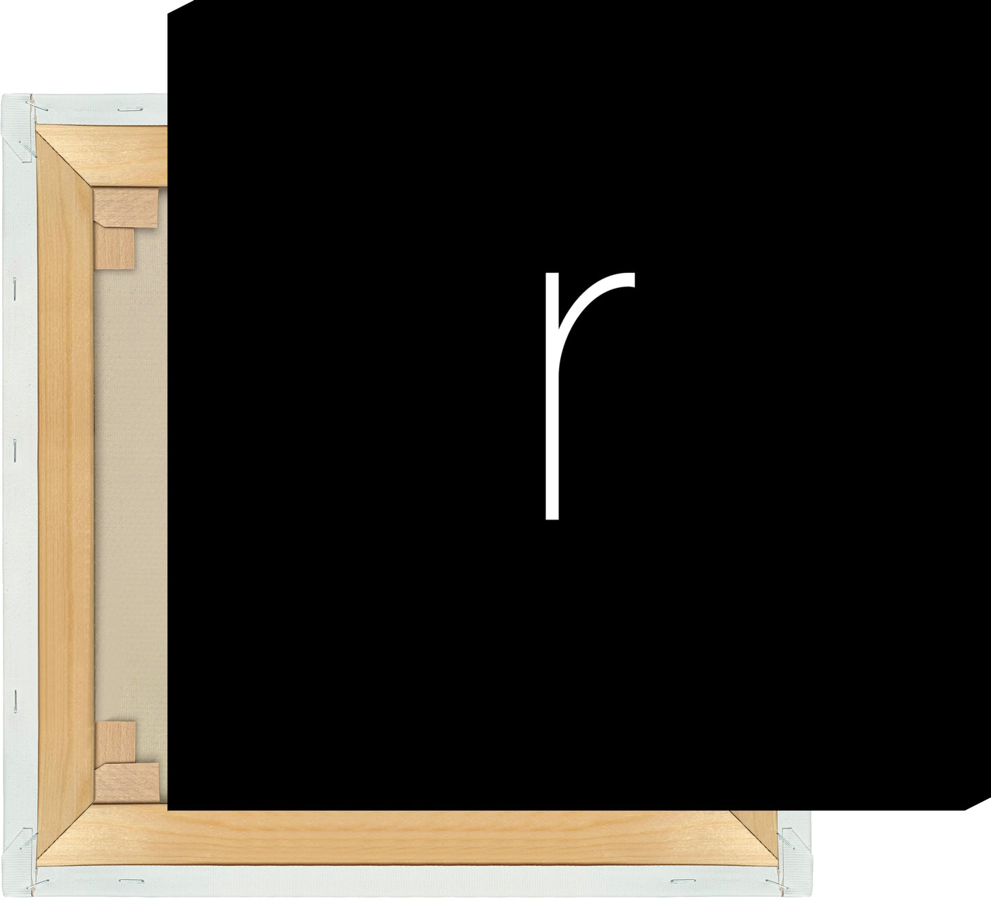 Leinwand Buchstabe R - Sans Serif