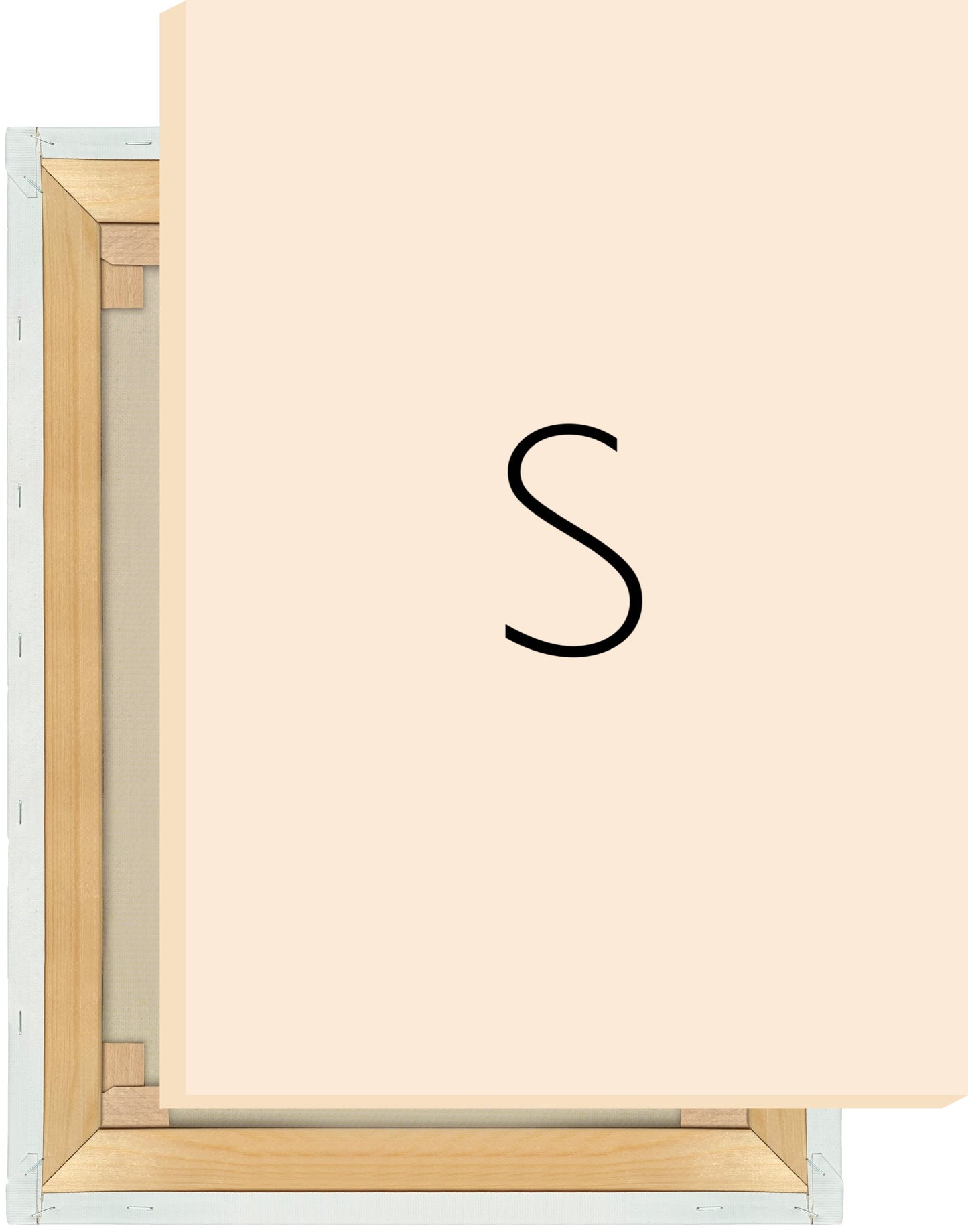 Leinwand Buchstabe S - Sans Serif