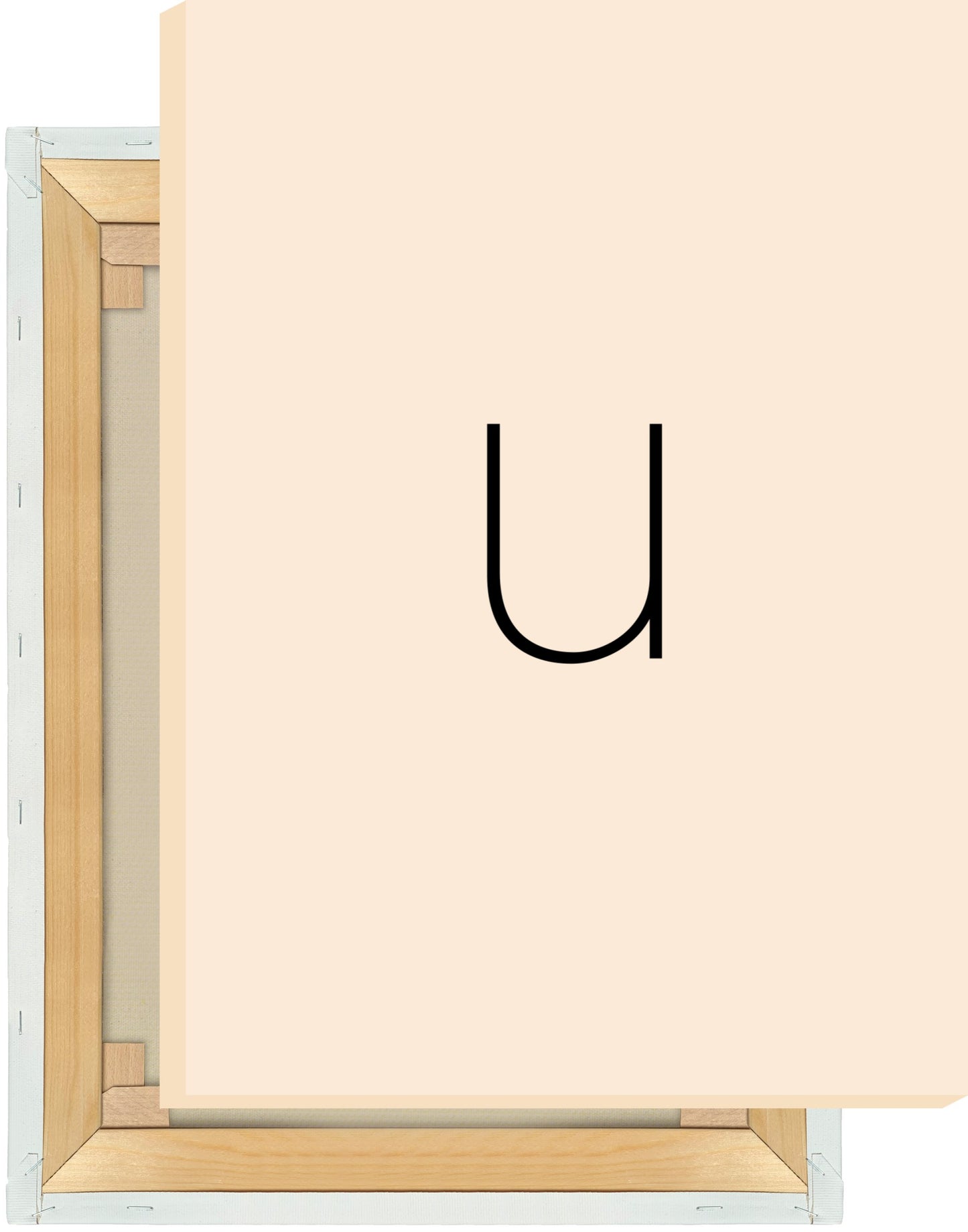 Leinwand Buchstabe U - Sans Serif