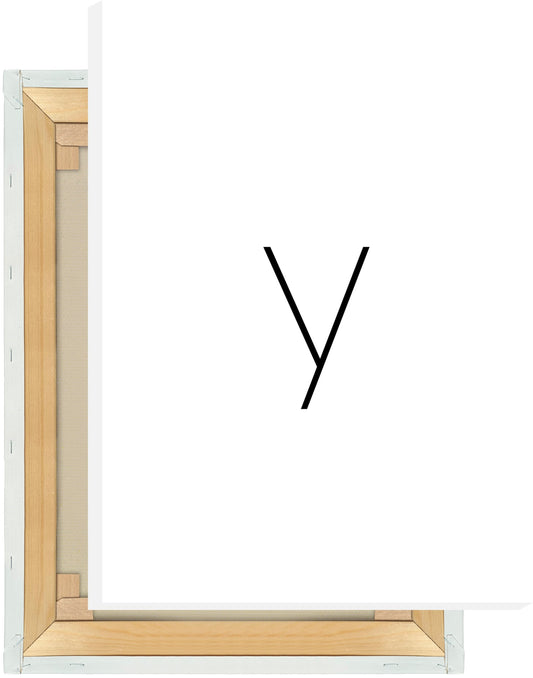 Leinwand Buchstabe Y - Sans Serif