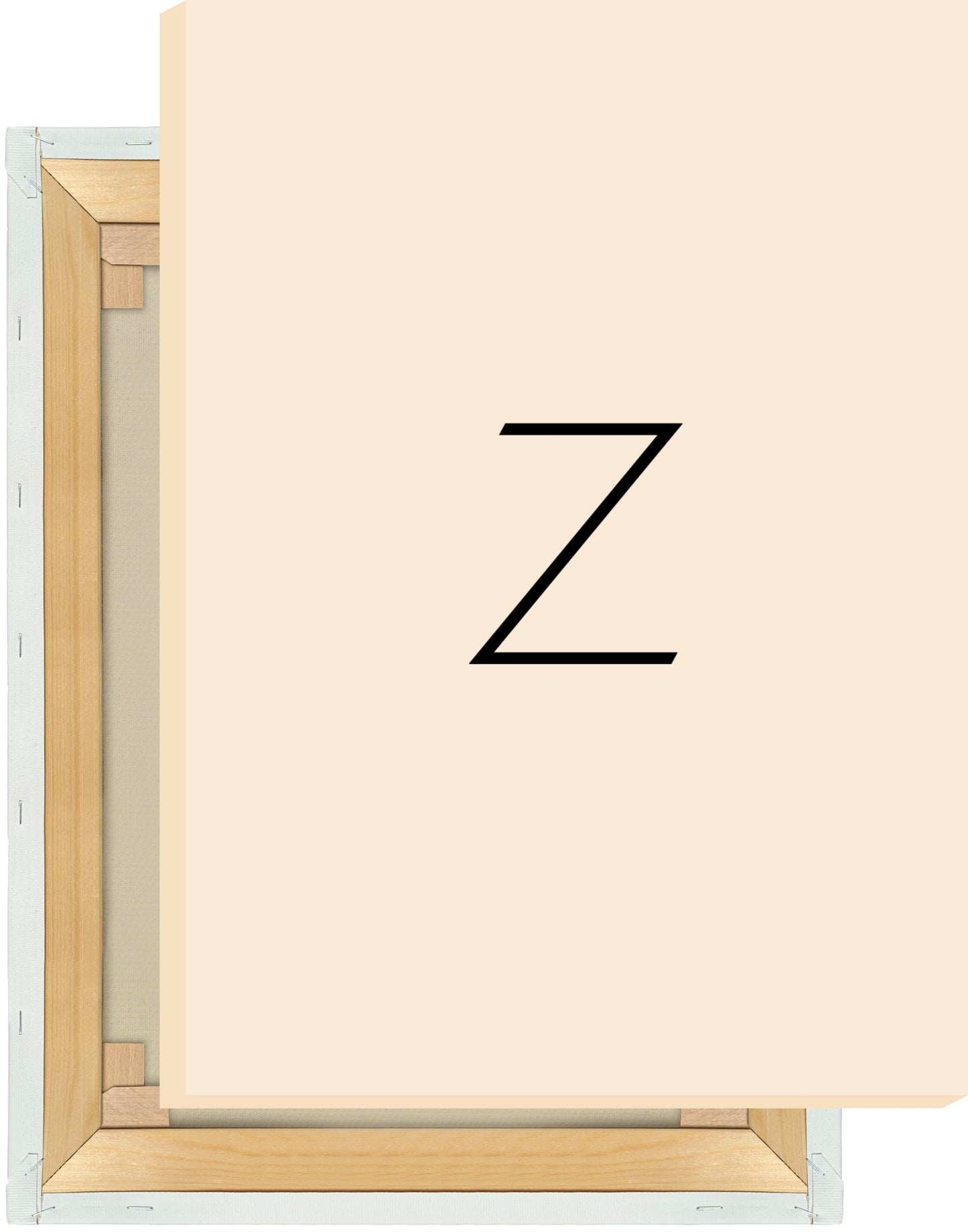 Leinwand Buchstabe Z - Sans Serif
