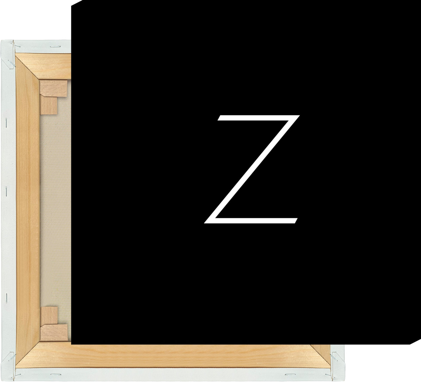 Leinwand Buchstabe Z - Sans Serif