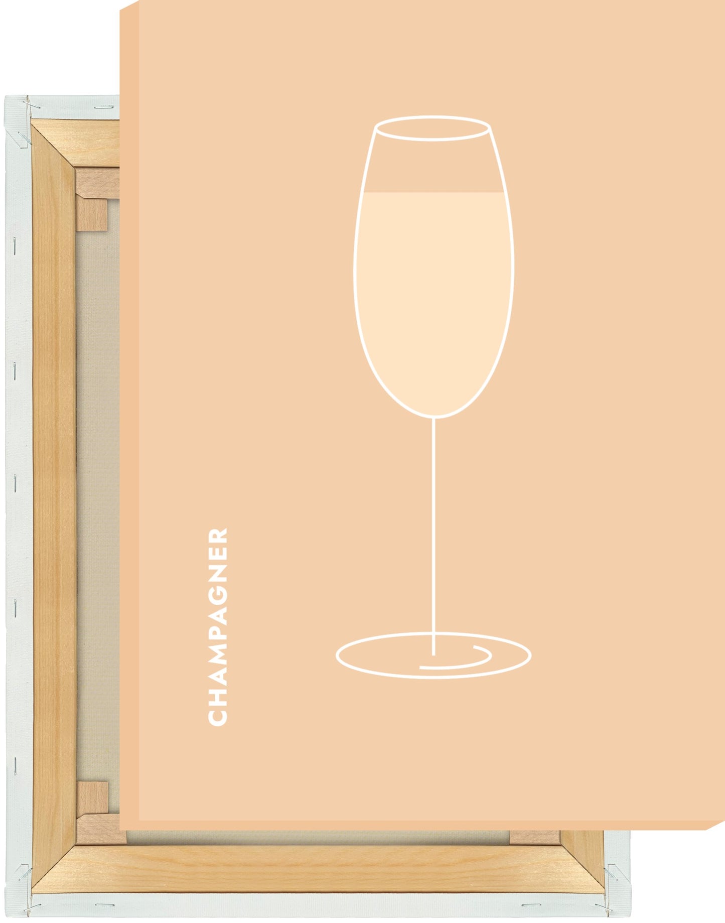 Leinwand Champagner im Glas